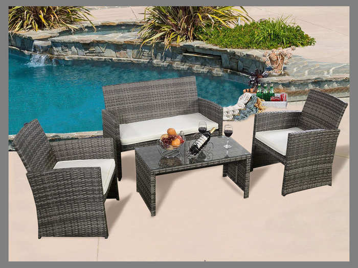 Wicker furniture set