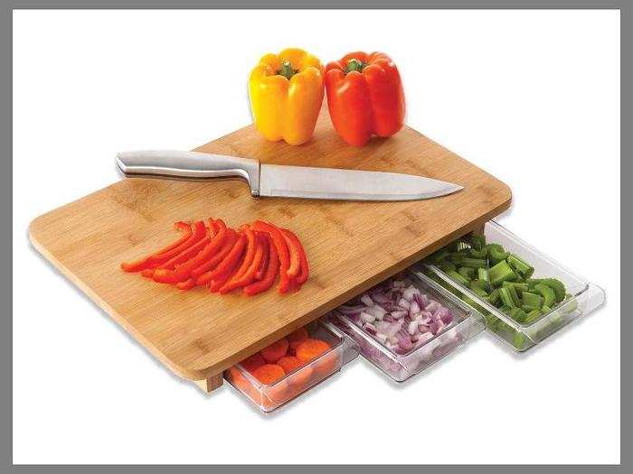 Chopping boards that come with their own storage