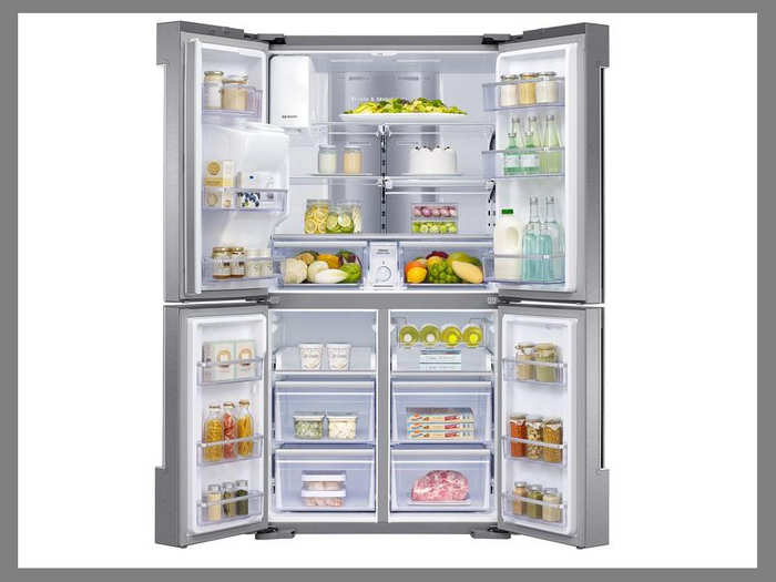 Smart refrigerator with French doors