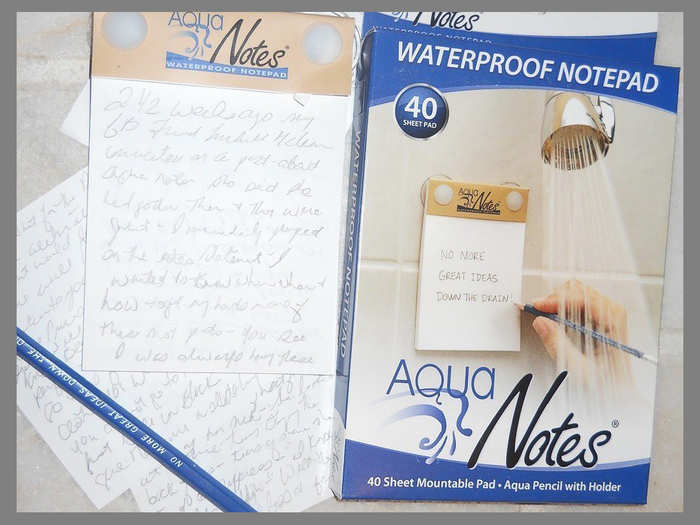 Waterproof notepad