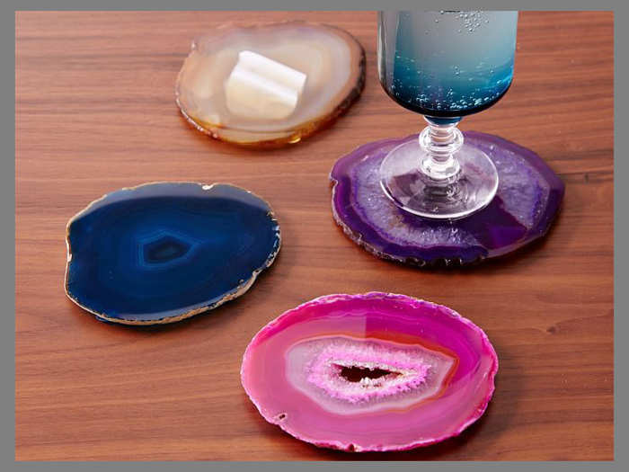 Agate coasters