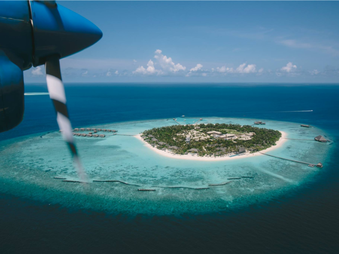 Located in the Noonu Atoll in the Maldives, Velaa Private Island has various over-the-water villas, pool houses, and private residences for guests to choose from. Each of the private retreats here are built using local materials, and the resort