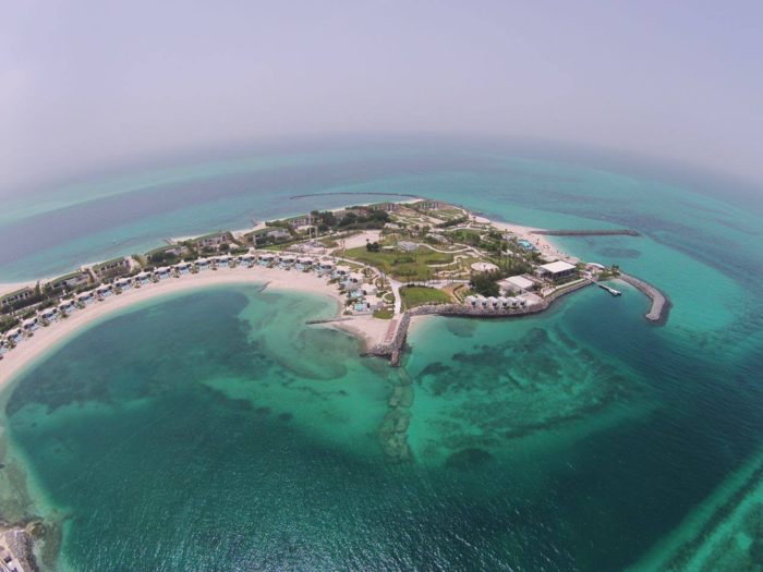 At Zaya Nurai Island in Dubai, guests will find accommodations built directly onto the beachfront of the island