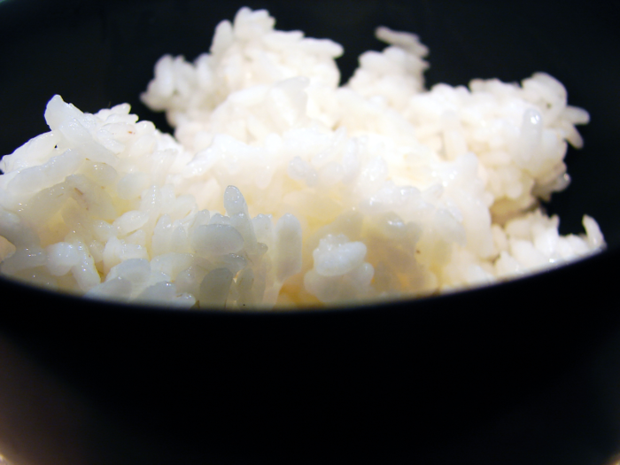 White rice is another high glycemic index food. Jasmine rice is especially efficient in putting you to sleep. Double whammy: eating tuna fish and white rice together.