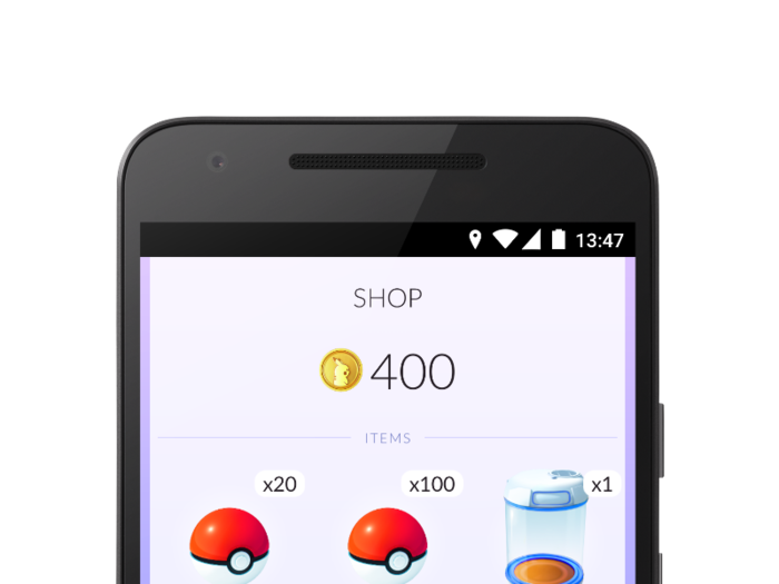 Players will also be able to visit "PokéStops" — hubs located around your area that will sell special Poké Balls and other items.