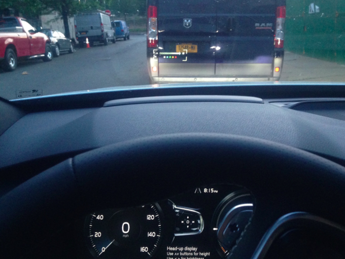 8. The heads-up display makes following directions and watching the speed limit so much easier.