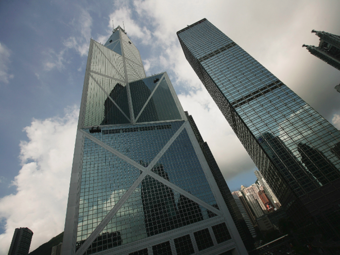 16. Bank of China Tower, Hong Kong — $2.1 billion (£1.43 billion). One of South East Asia