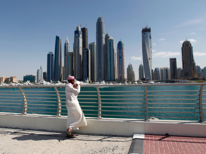 15. Princess Tower, Dubai — $2.2 billion (£1.5 billion). Skyscraper construction has exploded in Dubai over the last decade, with the Princess Tower (the tallest in the picture) currently the second highest after the Burj Khalifa. Unlike most on the list, it