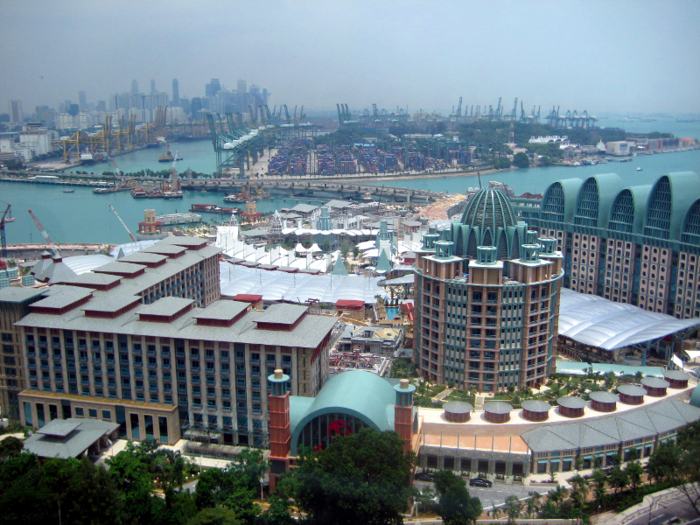 5. Resorts World Sentosa, Singapore — $5.4 billion (£3.7 billion). One of the premier tourist attractions in Asia, the Resorts World Sentosa features a Universal Studios, an Adventure Cove Water Park and the world