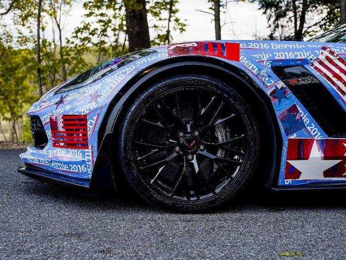 Leeds wants to keep the car wrapped until November 8th, the day of the US National Election.