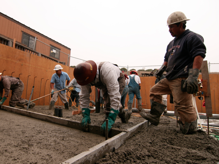 25. Terrazzo workers and finishers