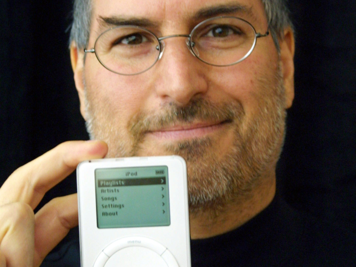 In 2001, Apple introduced the iPod, with a 5 gigabyte hard drive, an easy interface, and super-slick integration with the Mac. In 2004, it added Windows support, and the iPod became a sensation that would pave the way to everything ahead.