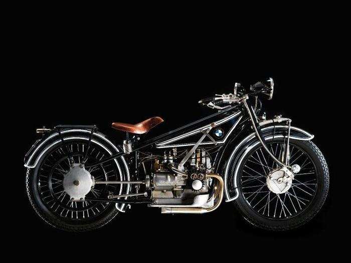 After the company was barred from building military-aircraft engines following World War I, BMW produced its first motorcycle, the R32, in 1923. It was very innovative.
