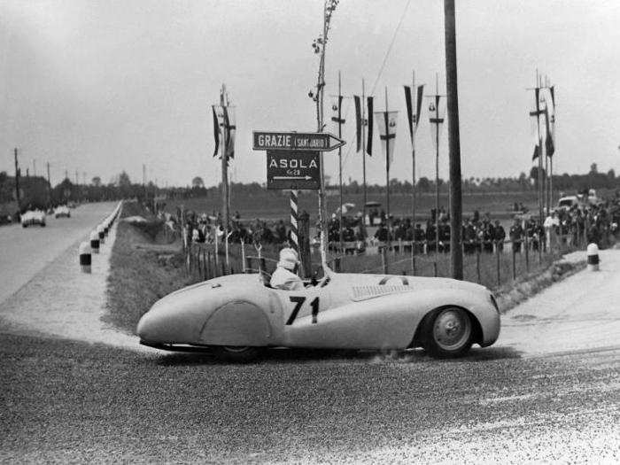 ... which included an overall win by the 328 at the 1940 Mille Miglia — one of only three wins by a non-Italian make in the epic race