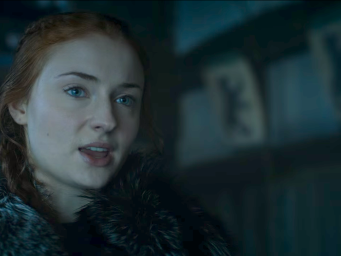 Sansa seems defensive. "I did what I had to do to survive," she says. "I will always be a Stark." Perhaps some of the lords are accusing her of siding with the Lannisters and Boltons without knowing the full story.