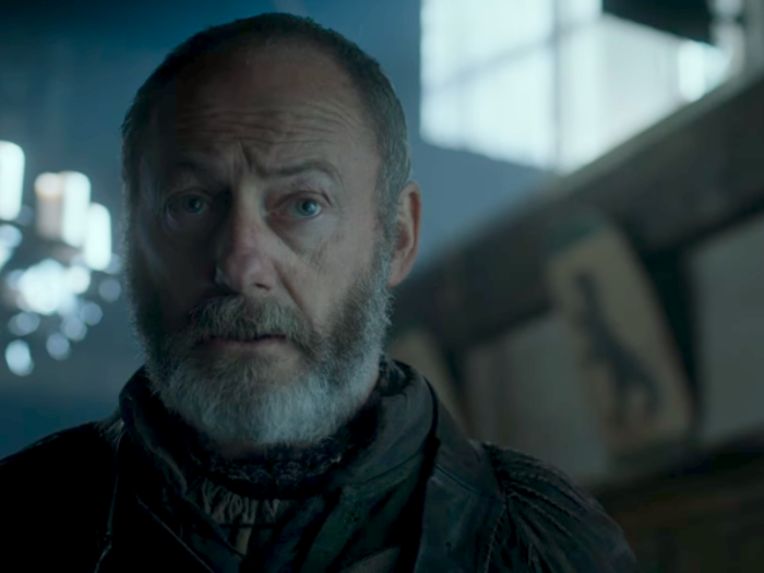 Davos knows what is truly important though — fighting the White Walkers. He is going to reason with the leaders.