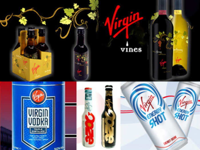 Virgin Vodka: Another Virgin drinks product which failed to take off.