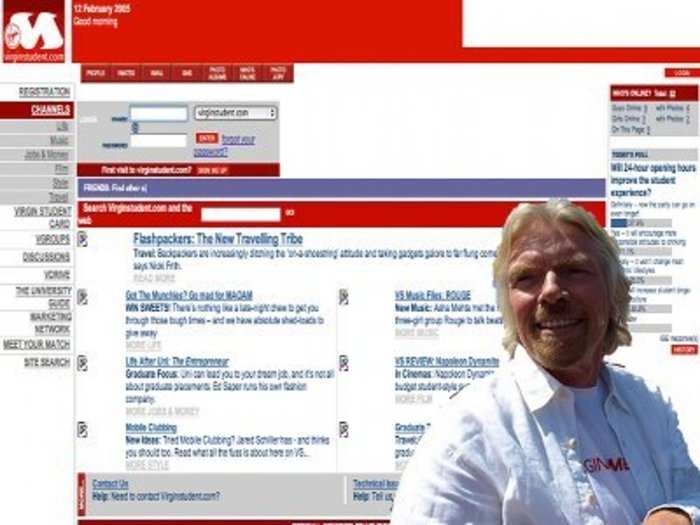 "Virgin Facebook": Virgin created a social networking site in 2000 ... we just weren