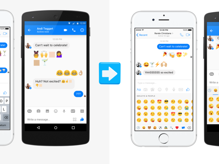 Another long-awaited update, Facebook has standardized Messenger