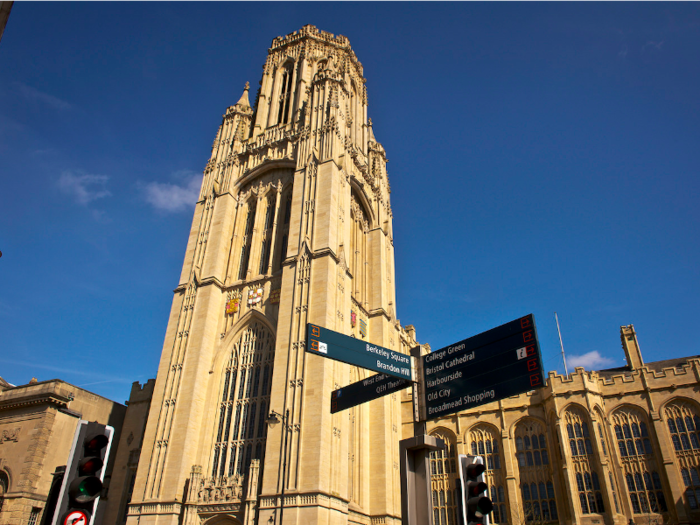 6. University of Bristol — Home to food delivery business Just East and a growing startup community, the city of Bristol has an impressive computer science course on offer at its most reputable university. Students on the course required an average of 496 UCAS points.