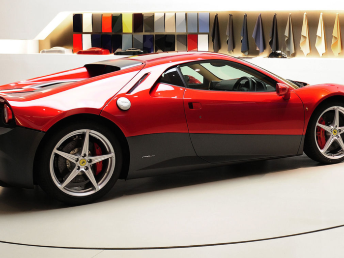 Custom built cars are not a new concept for Ferrari. Provided they are willing to write a big enough check, Ferrari will likely build a client anything they want. This is the Sp12 EC. As in Eric Clapton. It cost $4.7 million.