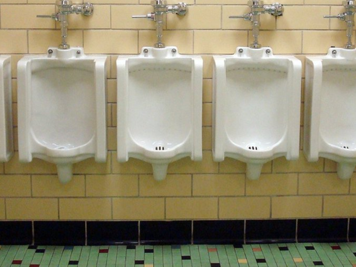 Test-takers witnessed one of their own drop his calculator in the urinal. He retrieved it and used it for exam.