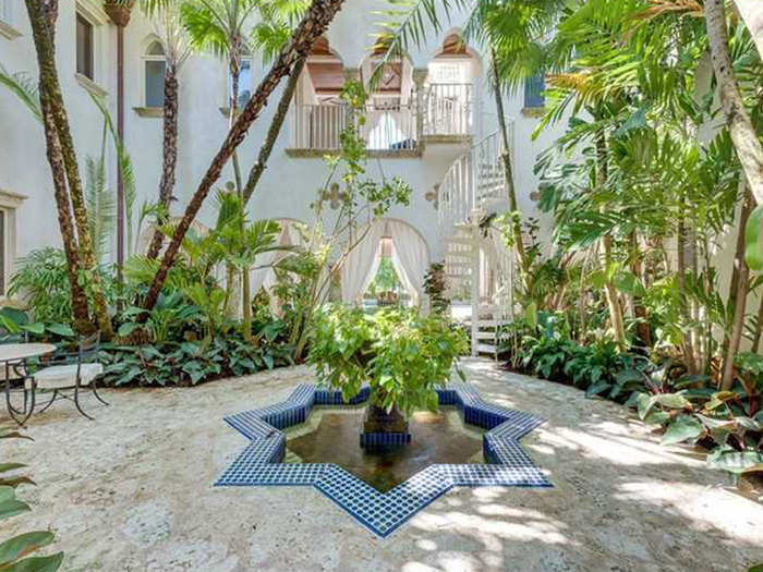 Take a break from the exciting Miami beach vibes in your personal meditation garden.