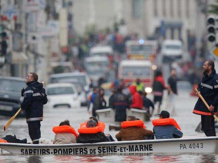 These evacuation efforts are making France look a little like Venice.