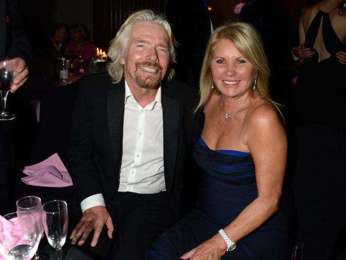 Virgin Group founder Richard Branson and his wife Joan Branson