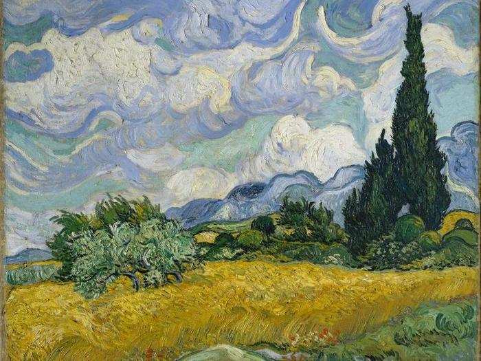 "Cypresses" (1889) by Vincent van Gogh.