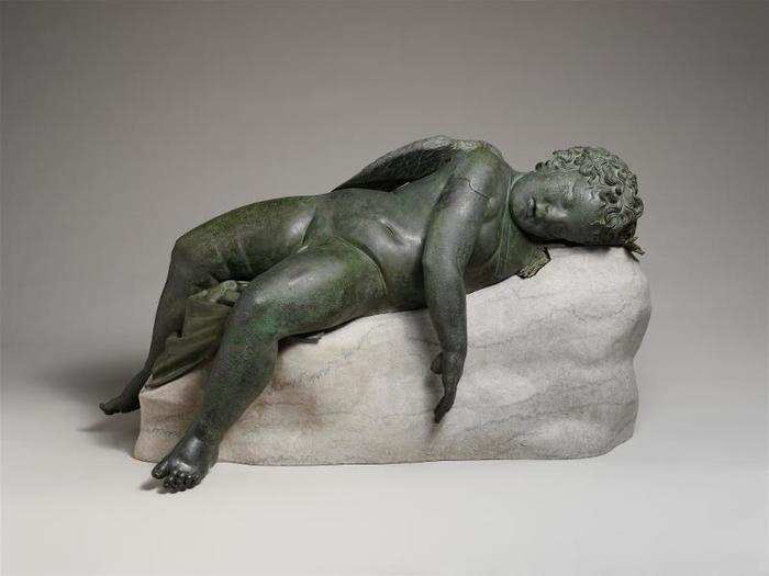 "Bronze Statue of Eros Sleeping," Hellenistic Period, 3rd­-2nd century BC.