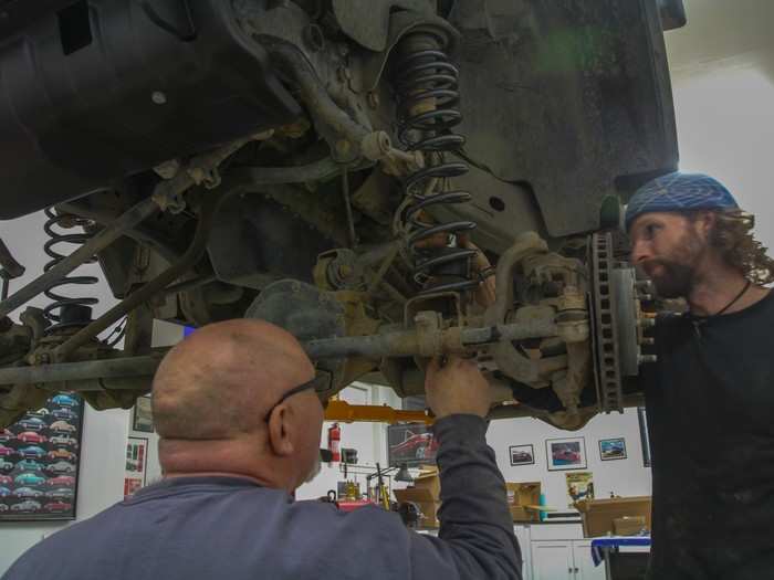 We installed a 2.5" AEV suspension lift. Not so much for the lift, but more so because it