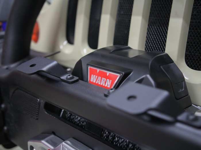 We installed a Warn Zeon 10-S winch with synthetic line. It