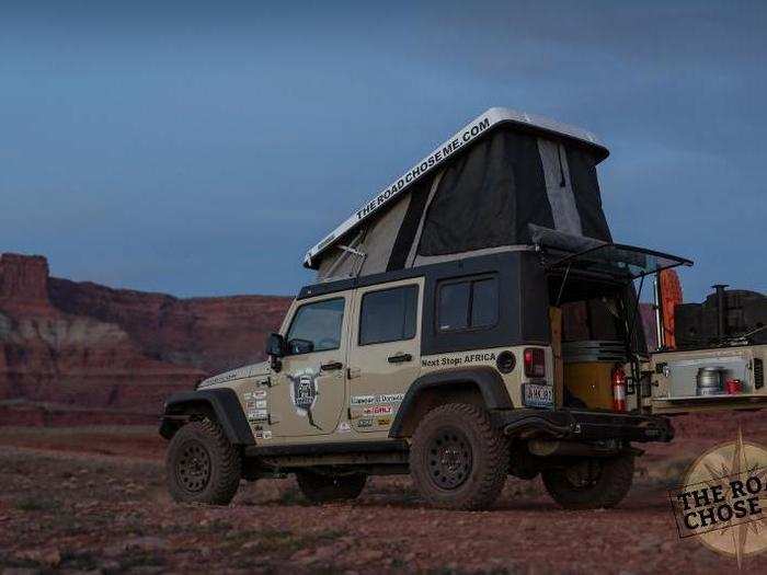 As a trial I did a couple of weeks camping and off-roading around Moab, Utah. The popup has completely transformed the Jeep into something completely different.