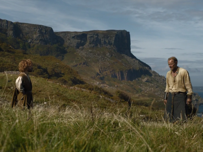 Voila! Scenes of Tyrion and Jorah getting captured by slavers were filmed in Murlough bay for season five.