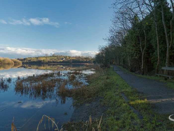 The Quoile River in County Down, Northern Ireland, can be found in this scenic woodland area.