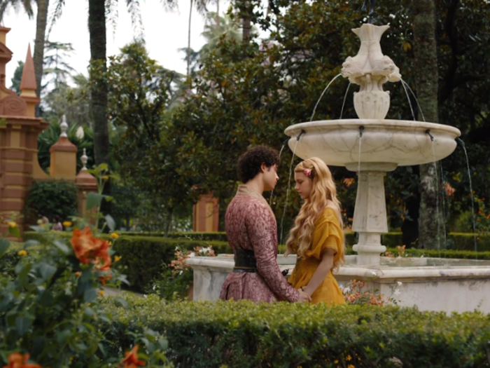 The royal grounds were an idyllic representation of the Water Gardens of Dorne, where Princess Myrcella and Prince Trystane spent their days.