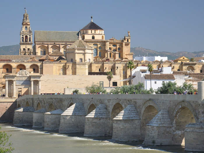 Córdoba, located in southern Spain, is home to this arched Roman bridge.