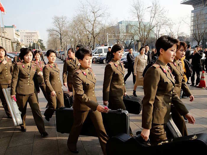 The Moranbong band are therefore officially a military orchestra.