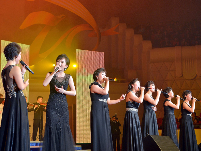 Some thought the group had been replaced with a brand new North Korean girl band: The Chongbong band.