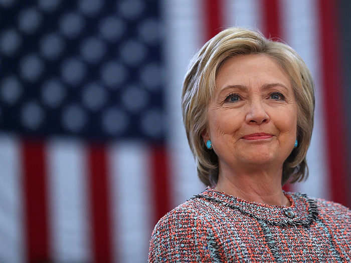 2. Democratic presidential candidate Hillary Clinton