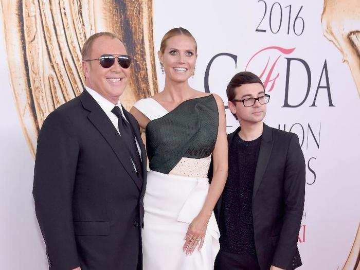 Heidi Klum brought two designer dates, Michael Kors and Christian Siriano.