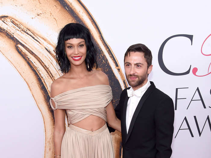 Model Joan Smalls with designer Eddie Borgo.