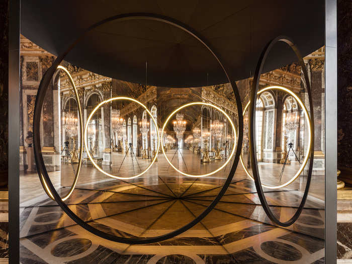 Your sense of unity," located in the famous Hall of Mirrors, uses mirrors to create "subtle spatial interventions.