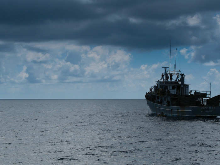 At the time of filming, there were between 20 and 25 commercial lobster boats operating out of Puerto Cabezas and Big Corn Island, Nicaragua. These boats are owned by just several individuals.