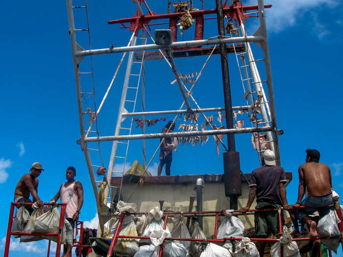 The end of the trip was welcomed with open arms. With their gear packed up, the men soon changed into their only clean clothes. Nobody wants to smell like fish, grime, and diesel fuel before meeting their family back at the dock. The excitement was palpable.