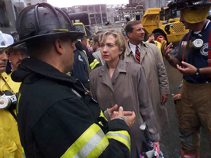 Days after 9/11, she took a tour of the World Trade Center disaster site.