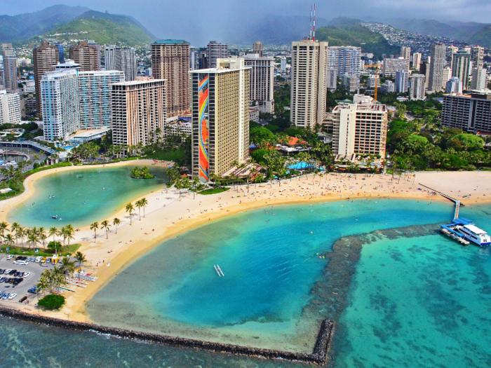 21. Honolulu, the capital of Hawaii, is famous for its pristine beaches and the wide variety of flora and fauna that can be found there. It also hosts the 