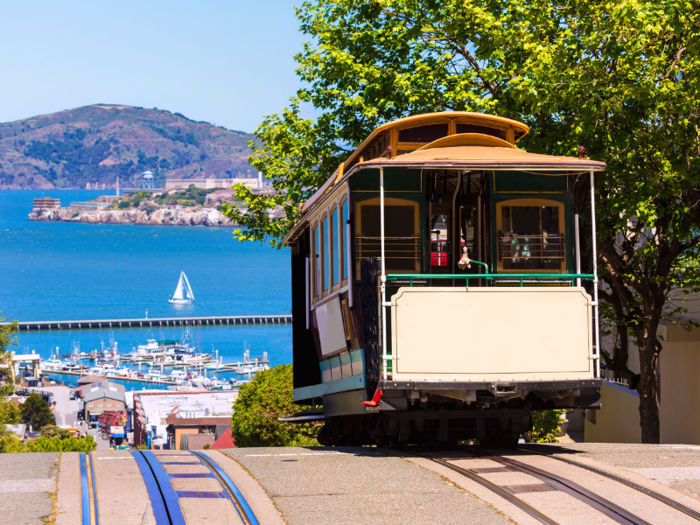 8. Visitors to San Francisco, California, can expect stunning views of the Pacific Ocean and hundreds of miles of bike paths to enjoy. The city