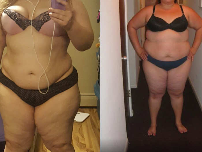 These women both weigh 290 lbs.